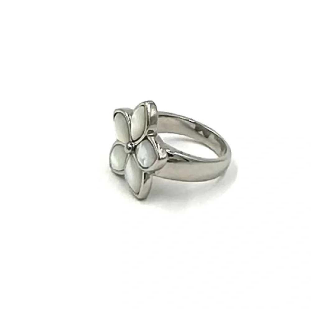 SD Flower Power Ring Sz 9 1/2 Steel by Design